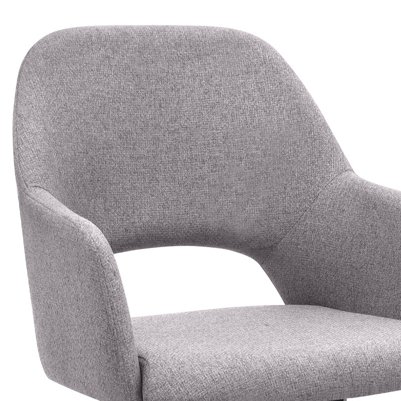 Πολυθρόνα Τραπεζαρίας Gabriel Μπεζ Ύφασμα - Μεταλλικό Μαύρο Πόδι 58x60x85