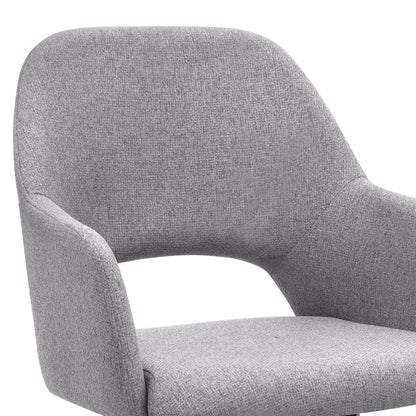 Πολυθρόνα Τραπεζαρίας Gabriel Μπεζ Ύφασμα - Μεταλλικό Μαύρο Πόδι 58x60x85