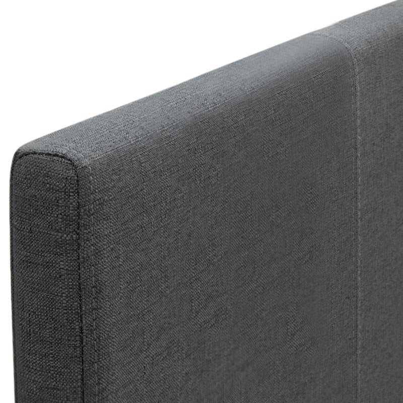 Κρεβάτι Flat Υφασμάτινο Χρώμα Ανθρακί 120x200εκ