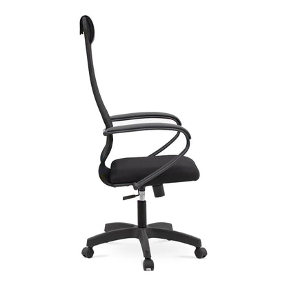 Καρέκλα Γραφείου Prince Με Ύφασμα Mesh Χρώμα Μαύρο 66,5X70X123/133