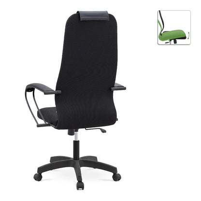 Καρέκλα Γραφείου Darkness Με Διπλό Ύφασμα Mesh Χρώμα Μαύρο 66,5X70X123/133