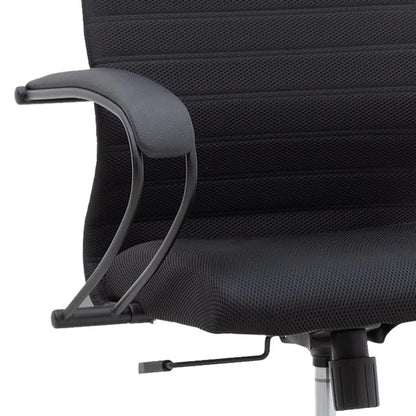 Καρέκλα Γραφείου Darkness Με Διπλό Ύφασμα Mesh Χρώμα Μαύρο 66,5X70X123/133