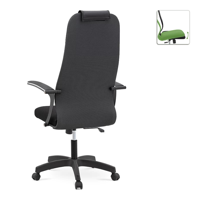 Καρέκλα Γραφείου Darkness Με Διπλό Ύφασμα Mesh Γκρι - Μαύρο 66,5X70X123/133