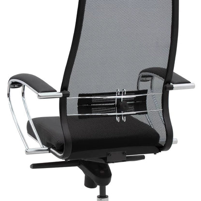 Καρέκλα Γραφείου Εργονομική Samurai-1 με Ύφασμα Mesh σε Μαύρο 70X70X124/134