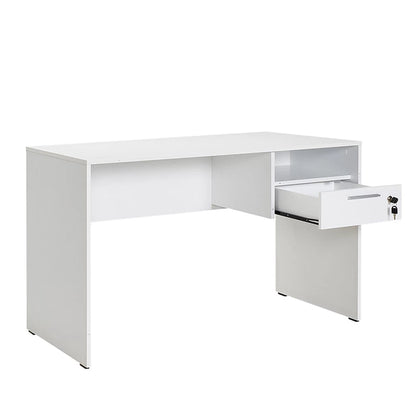 Γραφείο Εργασίας Concept Από Μελαμίνη Σε Χρώμα Λευκό 120X60X75