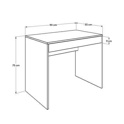 Γραφείο Εργασίας Vareno Χρώμα Florida Oak 90x55x75