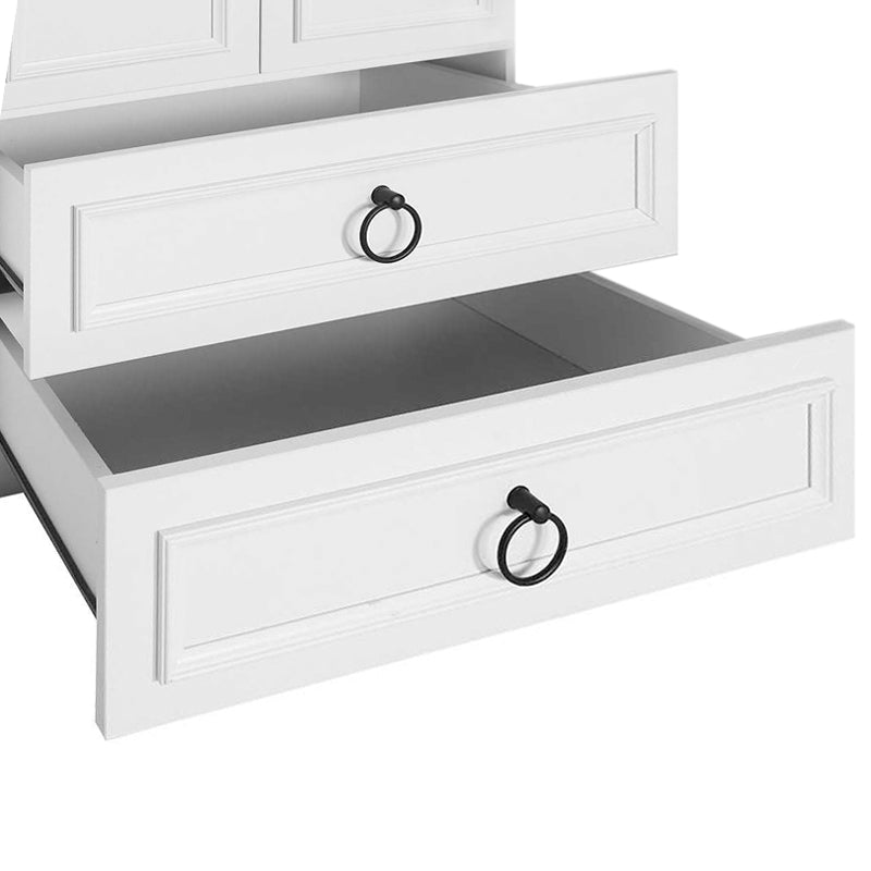 Ντουλάπα Ρούχων Hampton Τετράφυλλη Χρώμα Λευκό 140x52x185