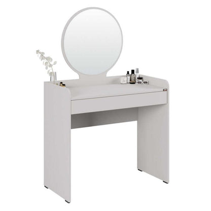 Τουαλέτα με Καθρέπτη Curve Χρώμα Λευκό 90x47x142