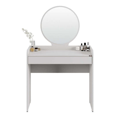 Τουαλέτα με Καθρέπτη Curve Χρώμα Λευκό 90x47x142