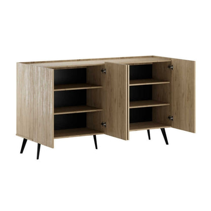 Μπουφές Luna Χρώμα Oak 180x43x100