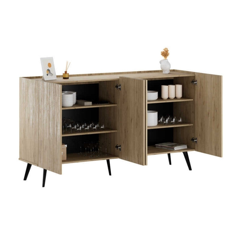 Μπουφές Luna Χρώμα Oak 180x43x100