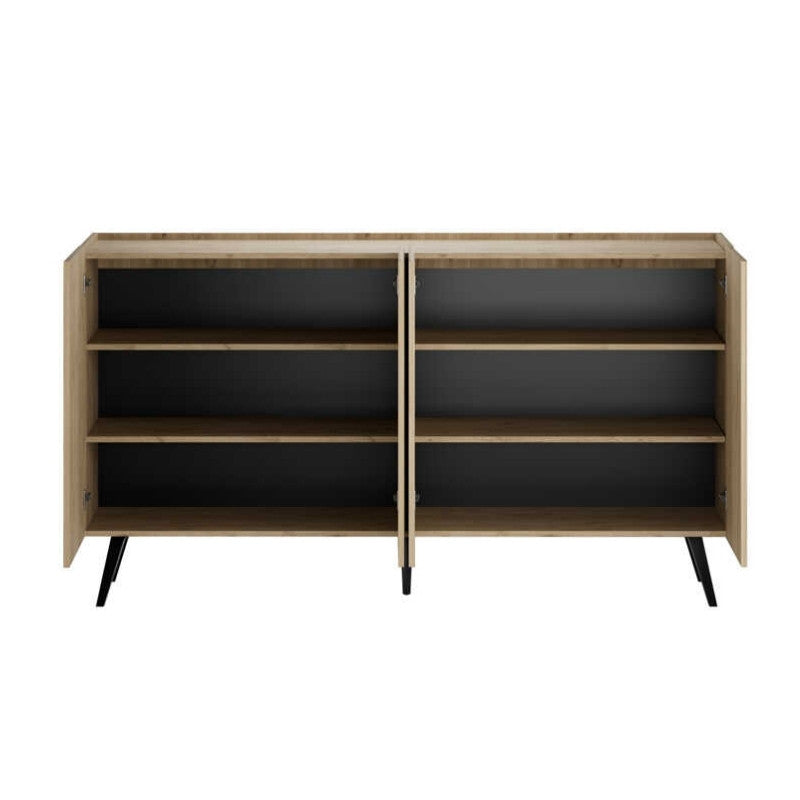 Μπουφές Luna Χρώμα Oak 180x43x100