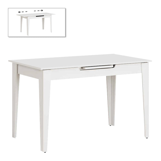 Τραπέζι Trendline Επεκτεινόμενο Χρώμα Λευκό 120/150x70x75