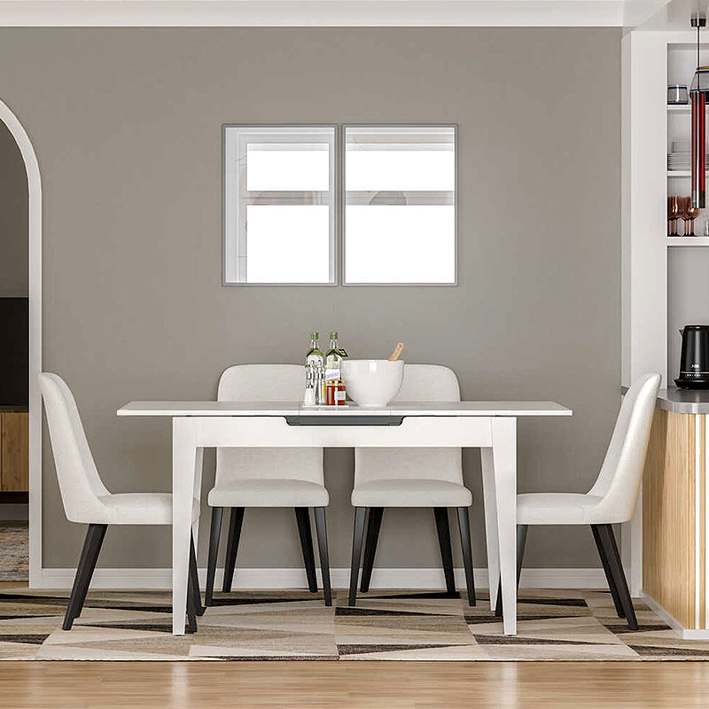 Τραπέζι Trendline Επεκτεινόμενο Χρώμα Λευκό 120/150x70x75