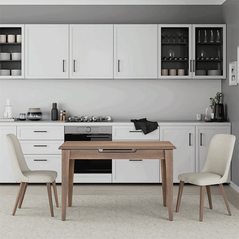 Τραπέζι Trendline Επεκτεινόμενο Χρώμα Καρυδί 120/150x70x75