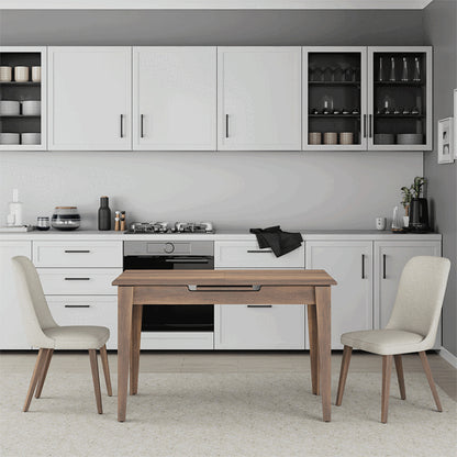 Τραπέζι Trendline Επεκτεινόμενο Χρώμα Καρυδί 120/150x70x75