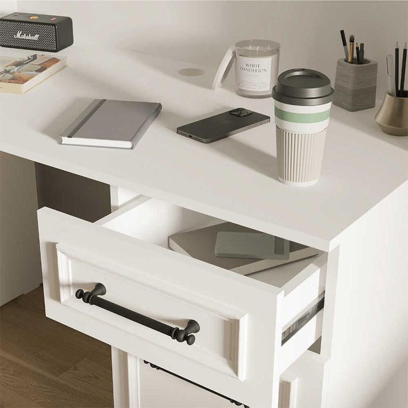 Γραφείο Εργασίας Country Χρώμα Λευκό 120x60x167