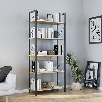 Βιβλιοθήκη Connect Χρώμα Florida Oak 73x35x172