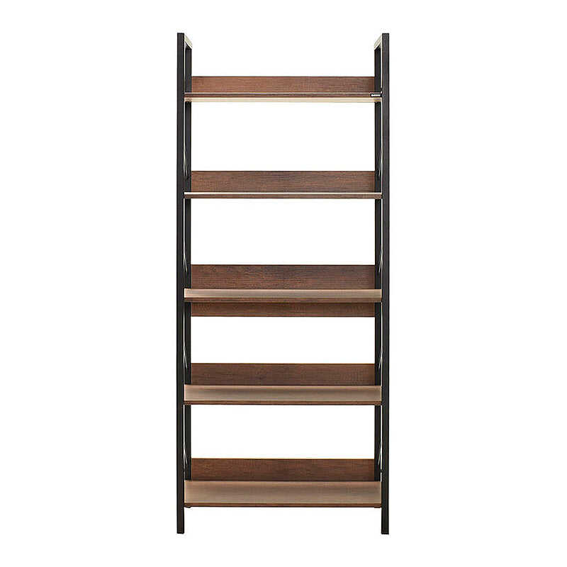 Βιβλιοθήκη Connect Χρώμα Καρυδί 73x35x172