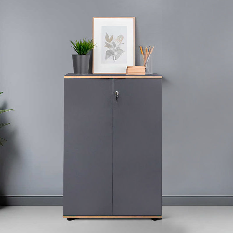 Ντουλάπι Γραφείου Rio με Κλειδαριά Χρώμα Ανθρακί 72x34x109