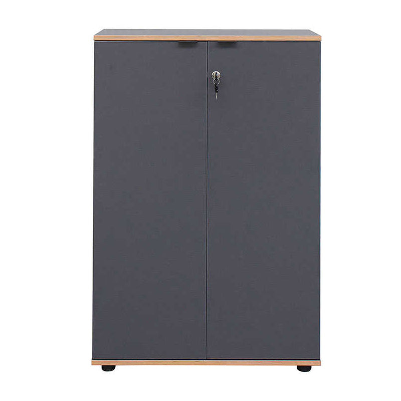 Ντουλάπι Γραφείου Rio με Κλειδαριά Χρώμα Ανθρακί 72x34x109