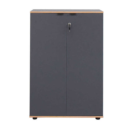 Ντουλάπι Γραφείου Rio με Κλειδαριά Χρώμα Ανθρακί 72x34x109