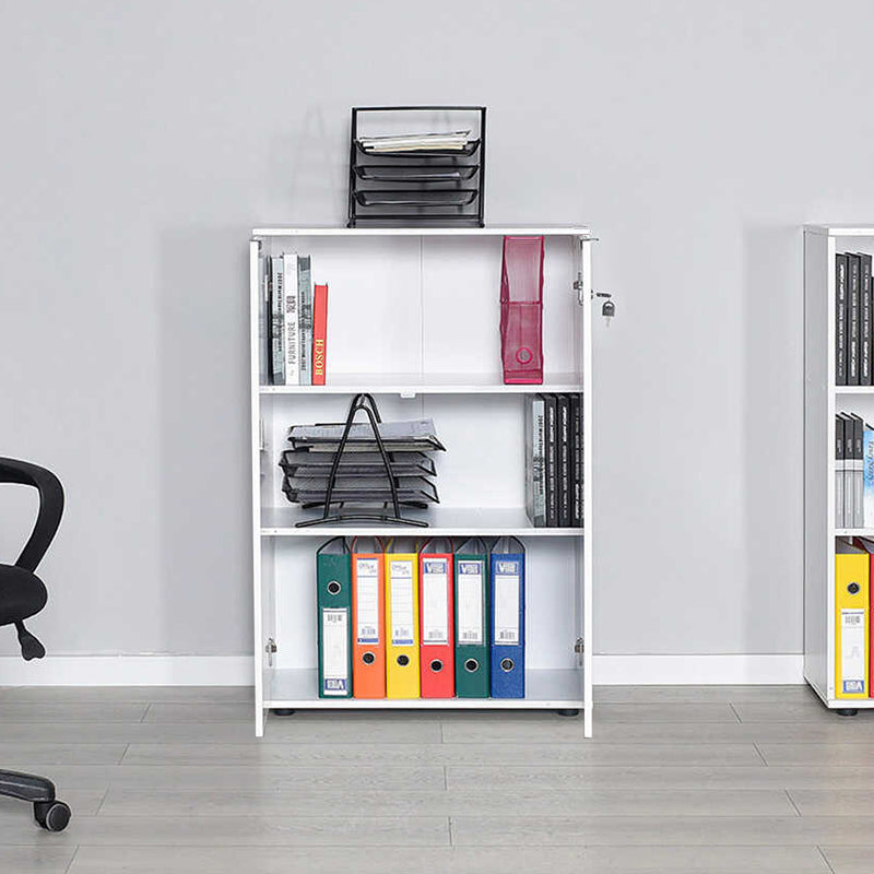 Ντουλάπι Γραφείου Rio με Κλειδαριά Χρώμα Λευκό 72x34x109