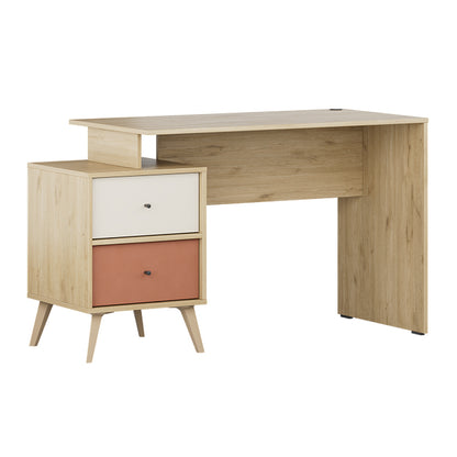 Γραφείο Εργασίας Terra Χρώμα Florida Oak 129x55x75