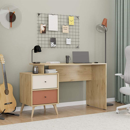Γραφείο Εργασίας Terra Χρώμα Florida Oak 129x55x75