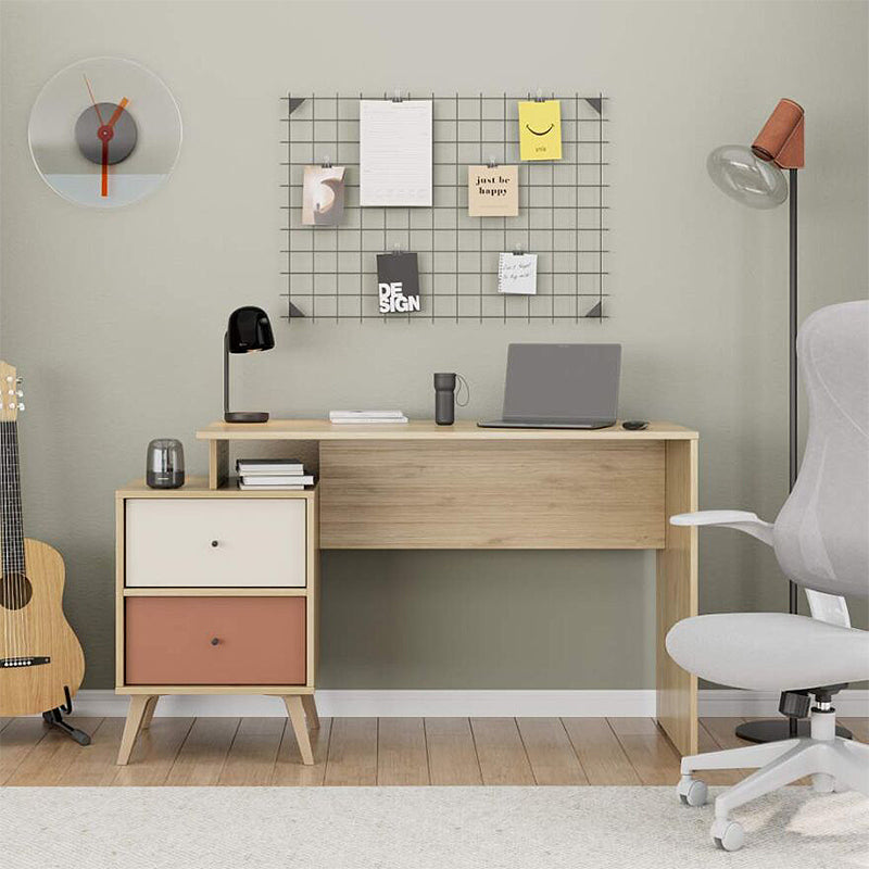 Γραφείο Εργασίας Terra Χρώμα Florida Oak 129x55x75