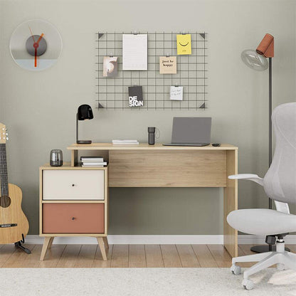 Γραφείο Εργασίας Terra Χρώμα Florida Oak 129x55x75