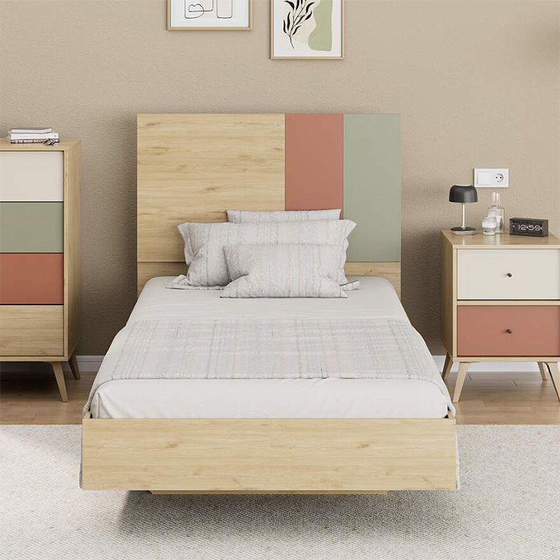 Κρεβάτι Terra Χρώμα Florida Oak 100x200εκ