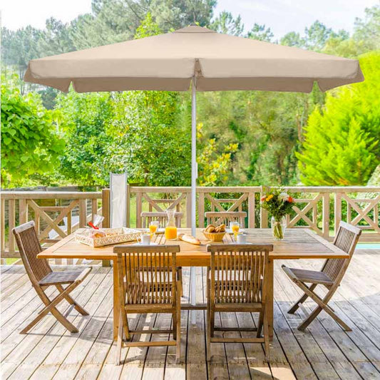 Ομπρέλα Κήπου Zola Αλουμινίου Χρώμα Εκρού 2x3M