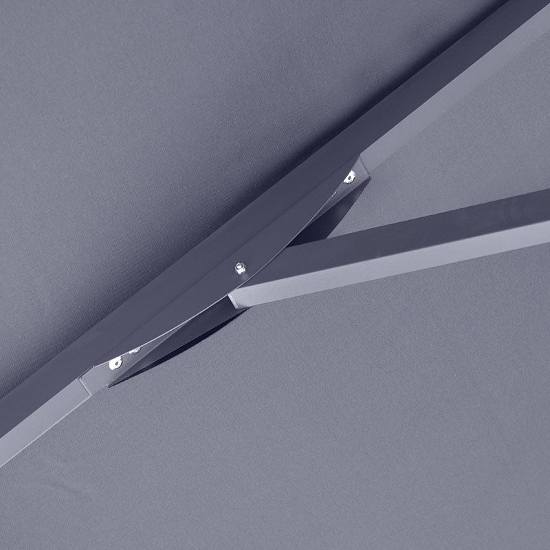 Ομπρέλα Επαγγελματική Juno Τηλεσκοπική Αλουμινίου Χρώμα Ανθρακί 3,5x3,5m