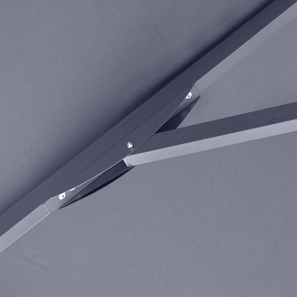 Ομπρέλα Επαγγελματική Juno Τηλεσκοπική Αλουμινίου Χρώμα Ανθρακί 3,5x3,5m