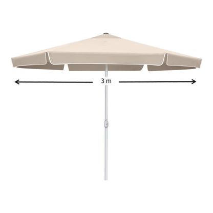 Ομπρέλα Κήπου Capri Αλουμινίου Χρώμα Εκρού Ø3m