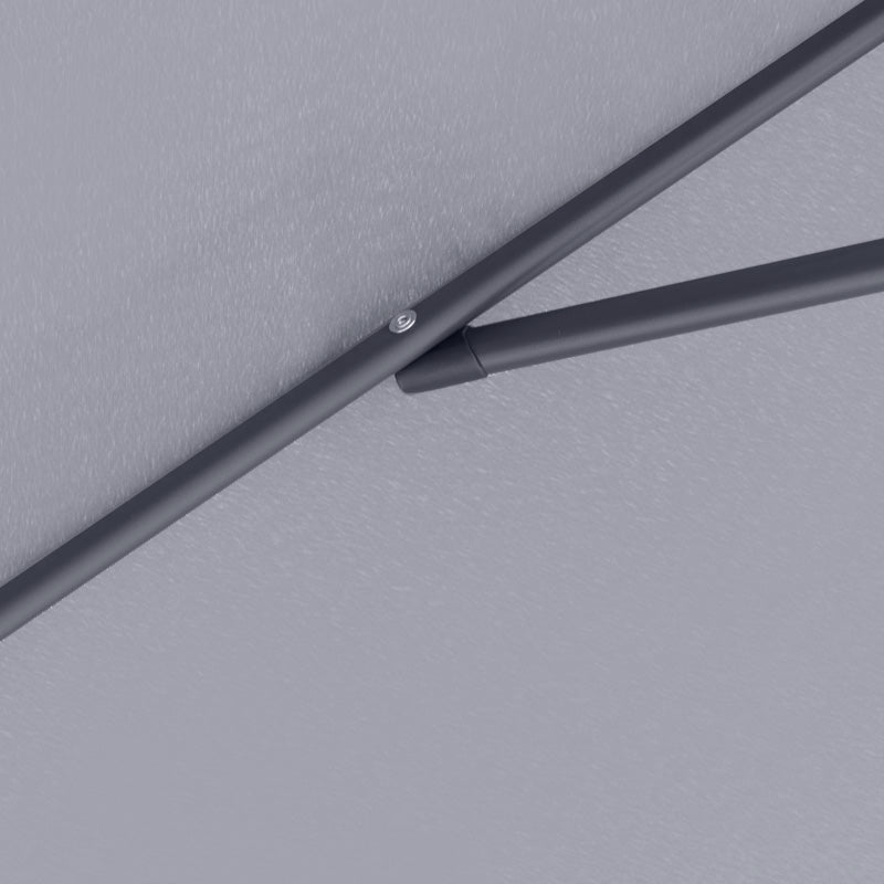 Ομπρέλα Κήπου Capri Αλουμινίου Χρώμα Ανθρακί Ø3m