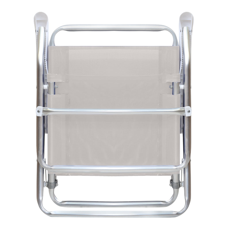 Καρεκλάκι Παραλίας Alu Αλουμινίου Χρώμα Λευκό 54x52x80