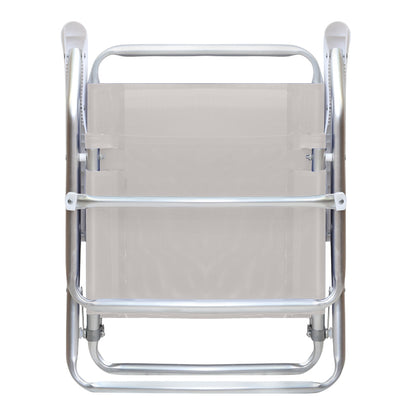 Καρεκλάκι Παραλίας Alu Αλουμινίου Χρώμα Λευκό 54x52x80