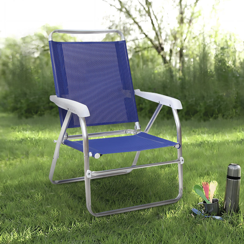 Καρεκλάκι Παραλίας Alu Αλουμινίου Χρώμα Μπλε 54x52x80