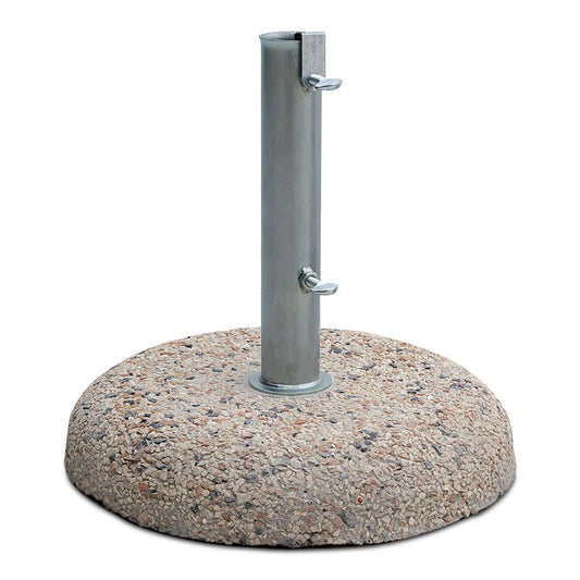 Βάση Ομπρέλας Τσιμεντένια Ψηφιδωτή 15kg με Σωλήνα Φ52εκ