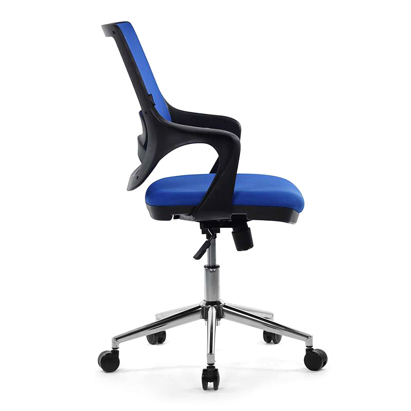 Καρέκλα Εργασίας Skagen Metal Υφασμάτινη Χρώμα Μπλε 58X59X97