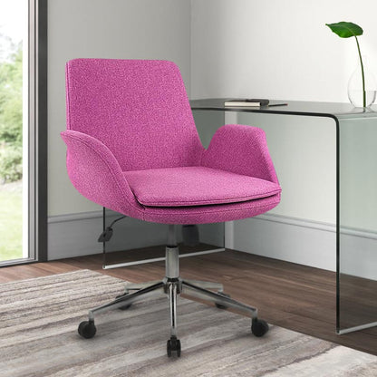 Καρέκλα Εργασίας Maxim Up Υφασμάτινη Χρώμα Ροζ 65X60X90
