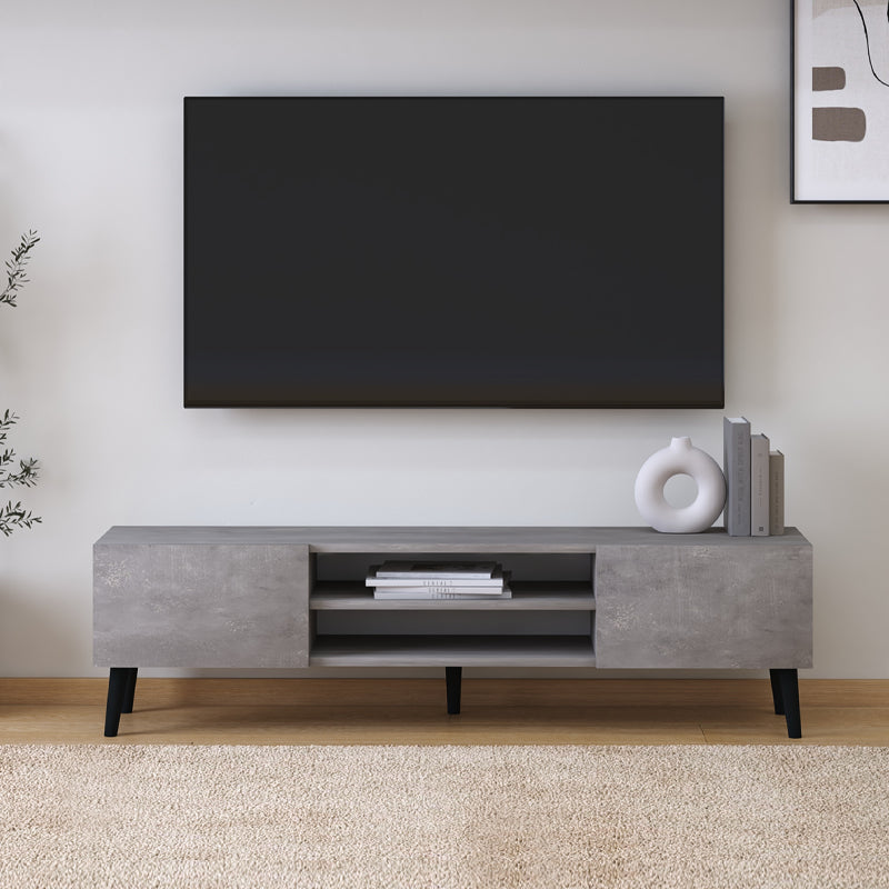 Έπιπλο Τηλεόρασης Plane Χρώμα Γκρι Ρετρό 150x32x46