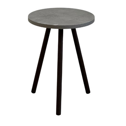 Βοηθητικό Τραπεζάκι Roma Χρώμα Γκρι Ρετρό 33,5x33,5x46