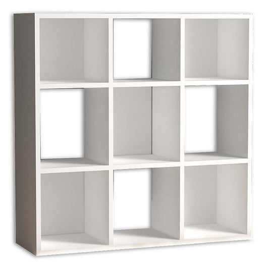 Βιβλιοθήκη Cube Από Μελαμίνη Χρώμα Λευκό 90X30X90