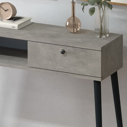 Κονσόλα Napoli Χρώμα Γκρι Ρετρό 90x29x88