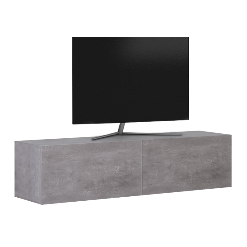 Έπιπλο Τηλεόρασης Επιτοίχιο Palm Χρώμα Γκρι Ρετρό 120x32x30