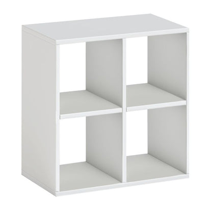 Βιβλιοθήκη Cube Χρώμα Λευκό 60x30x60