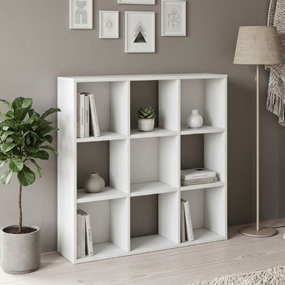 Βιβλιοθήκη Cube Χρώμα Λευκό 90x30x90